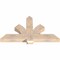 Ekena Millwork Redmond Smooth Timber Gable Bracket, Douglas Fir, 48"W x 28"H x 3 1/2"D x 5 1/2"F, 14/12 Pitch GBW048X28X0406RED00SDF - alternate 2